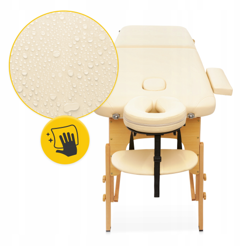Массажный стол  4FIZJO Massage Table Wood W60 Beige - фото №4